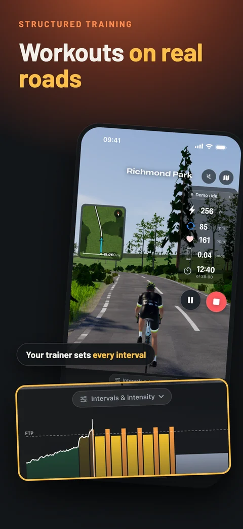 Workouts on real roads